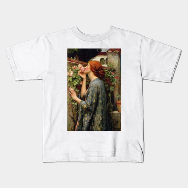 The Soul of the Rose by John William Waterhouse Kids T-Shirt by Classic Art Stall